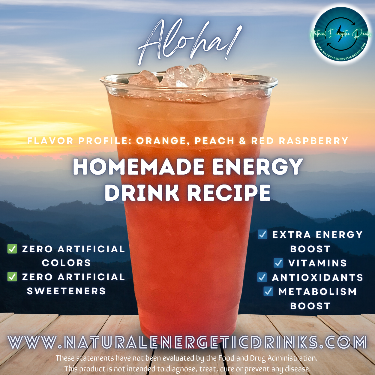 Homemade Energy Drink Recipe ⚡ Aloha Power Drink