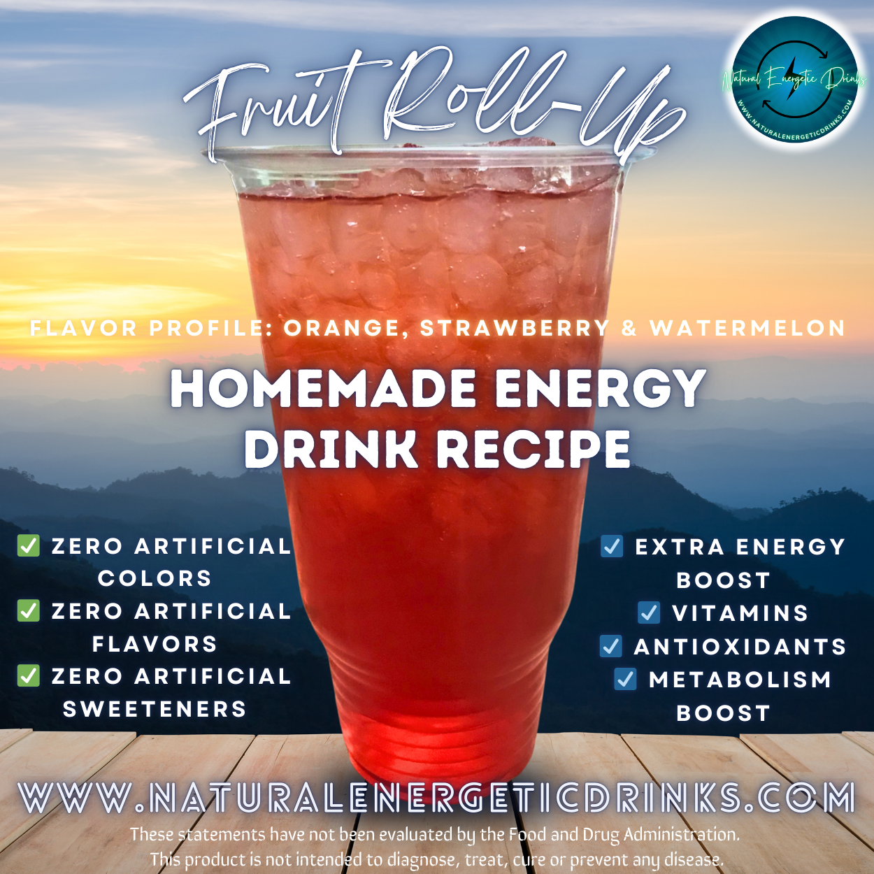 Homemade Energy Drink Recipe ⚡ Fruit Roll-Up Power Drink