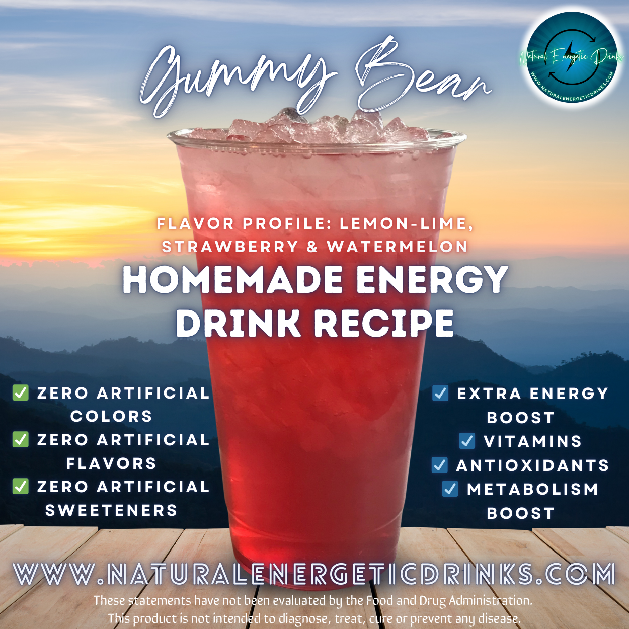 Homemade Energy Drink Recipe ⚡ Gummy Bear Power Drink