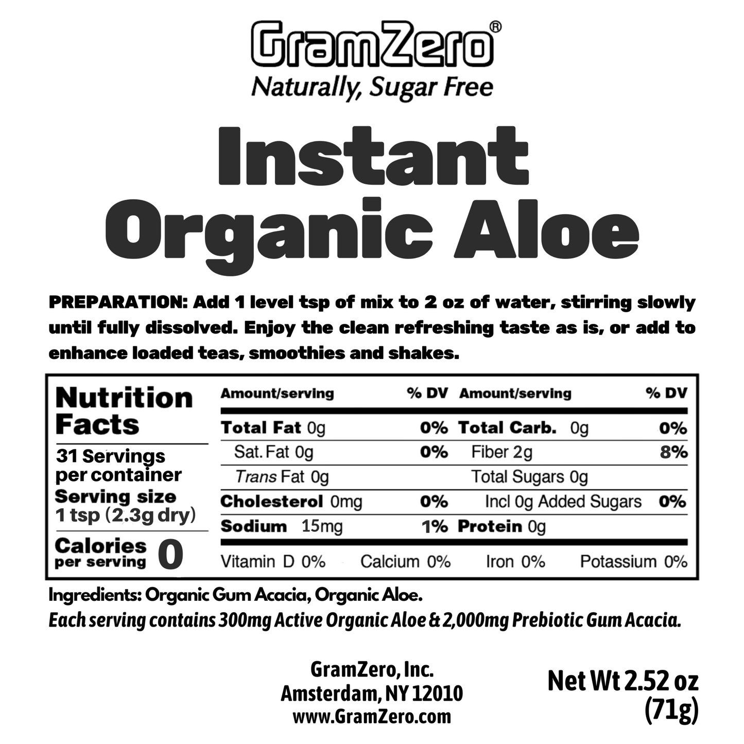 Pure Aloe Vera Drink Mix 🌱 Instant Organic Aloe Powder Pack