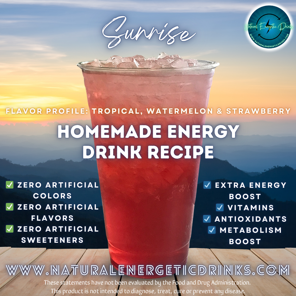 Homemade Energy Drink Recipe ⚡ Sunrise Power Drink