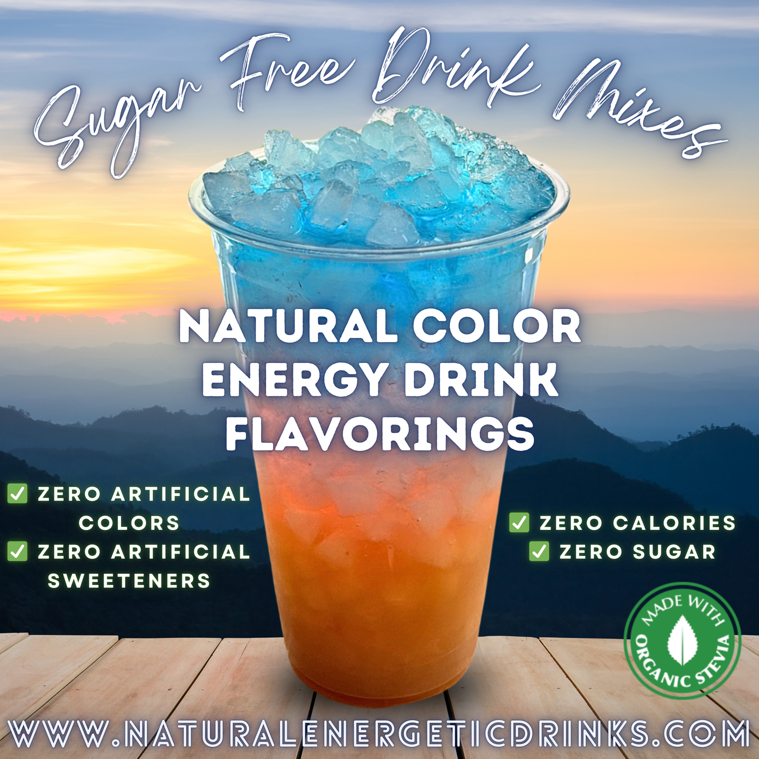 Natural Color Sugar Free Drink Mixes