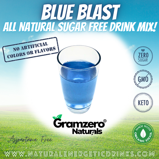 All Natural BLUE BLAST Sugar Free Drink Mix 🚀 Flavor Energy Drinks