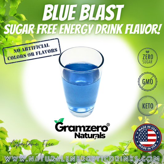 All Natural BLUE BLAST Sugar Free Drink Mix 🚀 Flavor Energy Drinks