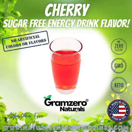 All Natural CHERRY Sugar Free Drink Mix 🍒 Flavor Energy Drinks