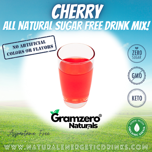 All Natural CHERRY Sugar Free Drink Mix 🍒 Flavor Energy Drinks
