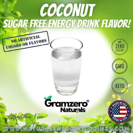 All Natural COCONUT Sugar Free Drink Mix 🥥 Flavor Energy Drinks