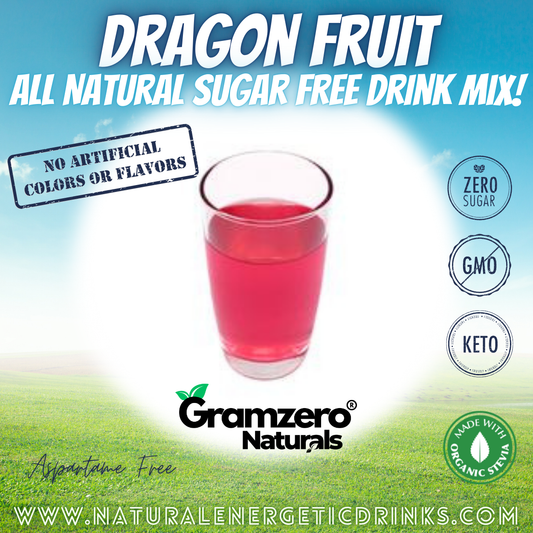 All Natural DRAGON FRUIT Sugar Free Drink Mix 🐉 Flavor Energy Drinks