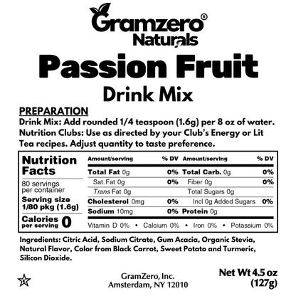 All Natural PASSION FRUIT Sugar Free Drink Mix ❤️‍🔥 Flavor Energy Drinks