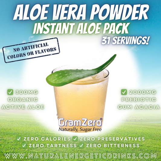 Pure Aloe Vera Drink Mix 🌱 Instant Organic Aloe Powder Pack