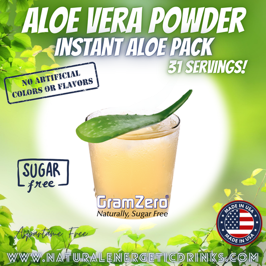 Pure Aloe Vera Drink Mix 🌱 Instant Organic Aloe Powder Pack