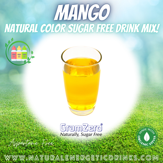 Natural Color MANGO Sugar Free Drink Mix 🥭 Flavor Energy Drinks