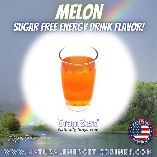 Natural Color MELON Sugar Free Drink Mix 🧡 Flavor Energy Drinks