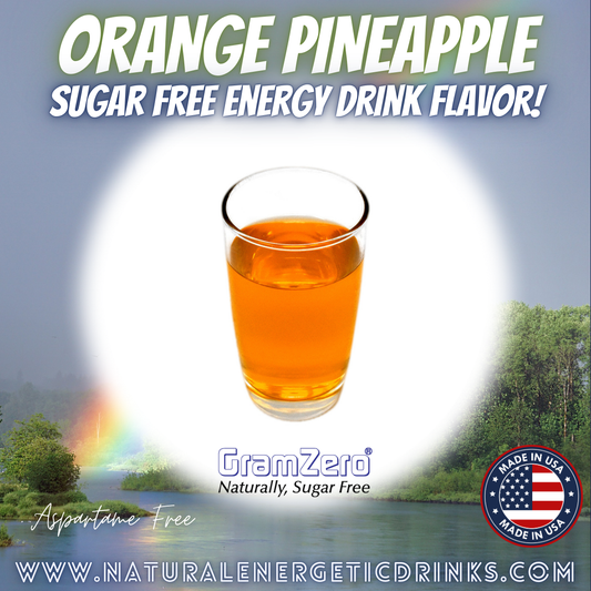 Natural Color ORANGE PINEAPPLE Sugar Free Drink Mix 🍊🍍 Flavor Energy Drinks
