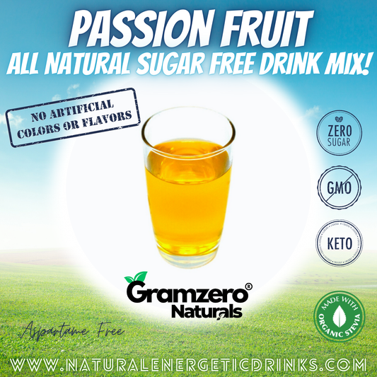 All Natural PASSION FRUIT Sugar Free Drink Mix ❤️‍🔥 Flavor Energy Drinks