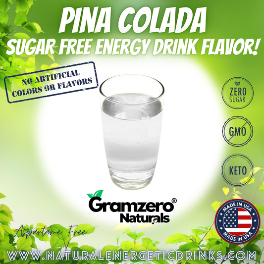 All Natural PINA COLADA Sugar Free Drink Mix 🍹 Flavor Energy Drinks