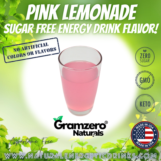 All Natural PINK LEMONADE Sugar Free Drink Mix 🍋 Flavor Energy Drinks