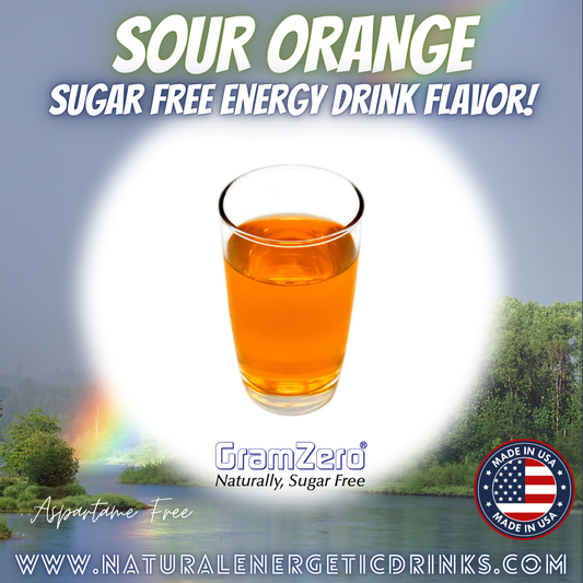 Natural Color SOUR ORANGE Sugar Free Drink Mix 😜🍊 Flavor Energy Drinks