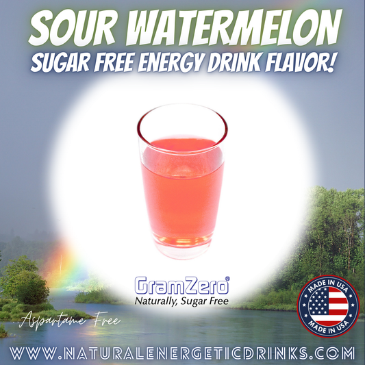 Natural Color SOUR WATERMELON Sugar Free Drink Mix 😜🍉 Flavor Energy Drinks