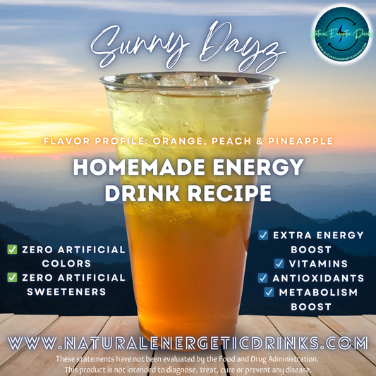 Homemade Energy Drink Recipe ⚡ Sunny Dayz Power Drink