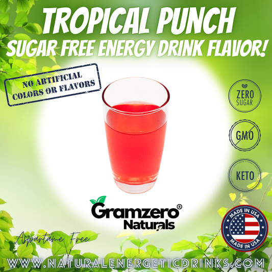 All Natural TROPICAL PUNCH Sugar Free Drink Mix 🏝️ Flavor Energy Drinks