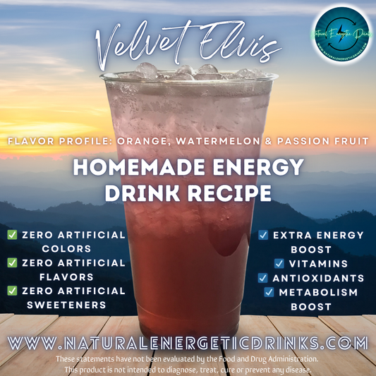 Homemade Energy Drink Recipe ⚡ Velvet Elvis Power Drink