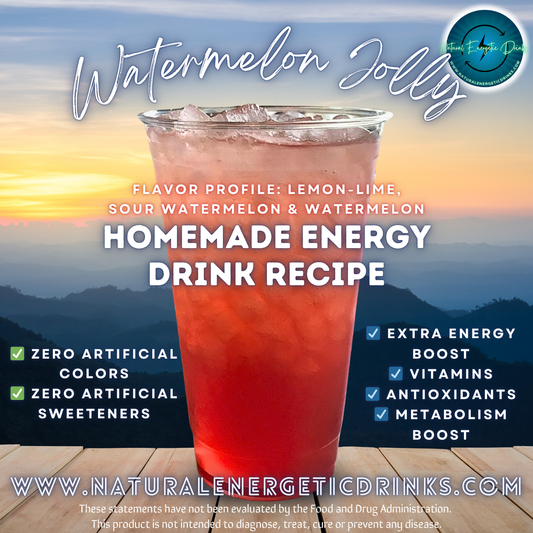 Homemade Energy Drink Recipe ⚡ Watermelon Jolly Power Drink