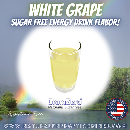 Natural Color WHITE GRAPE Sugar Free Drink Mix 🤍🍇 Flavor Energy Drinks