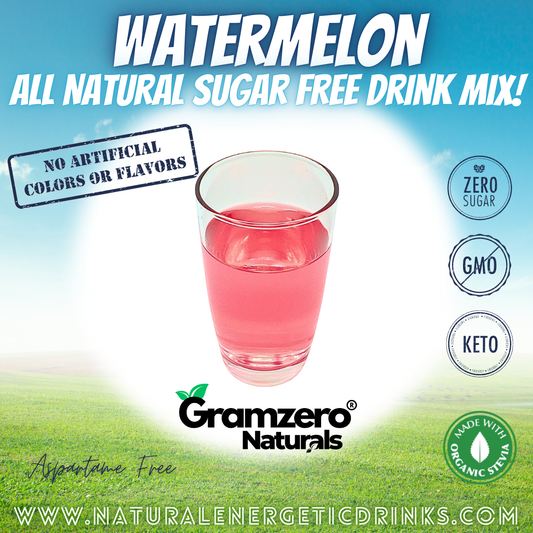 All Natural WATERMELON Sugar Free Drink Mix 🍉 Flavor Energy Drinks